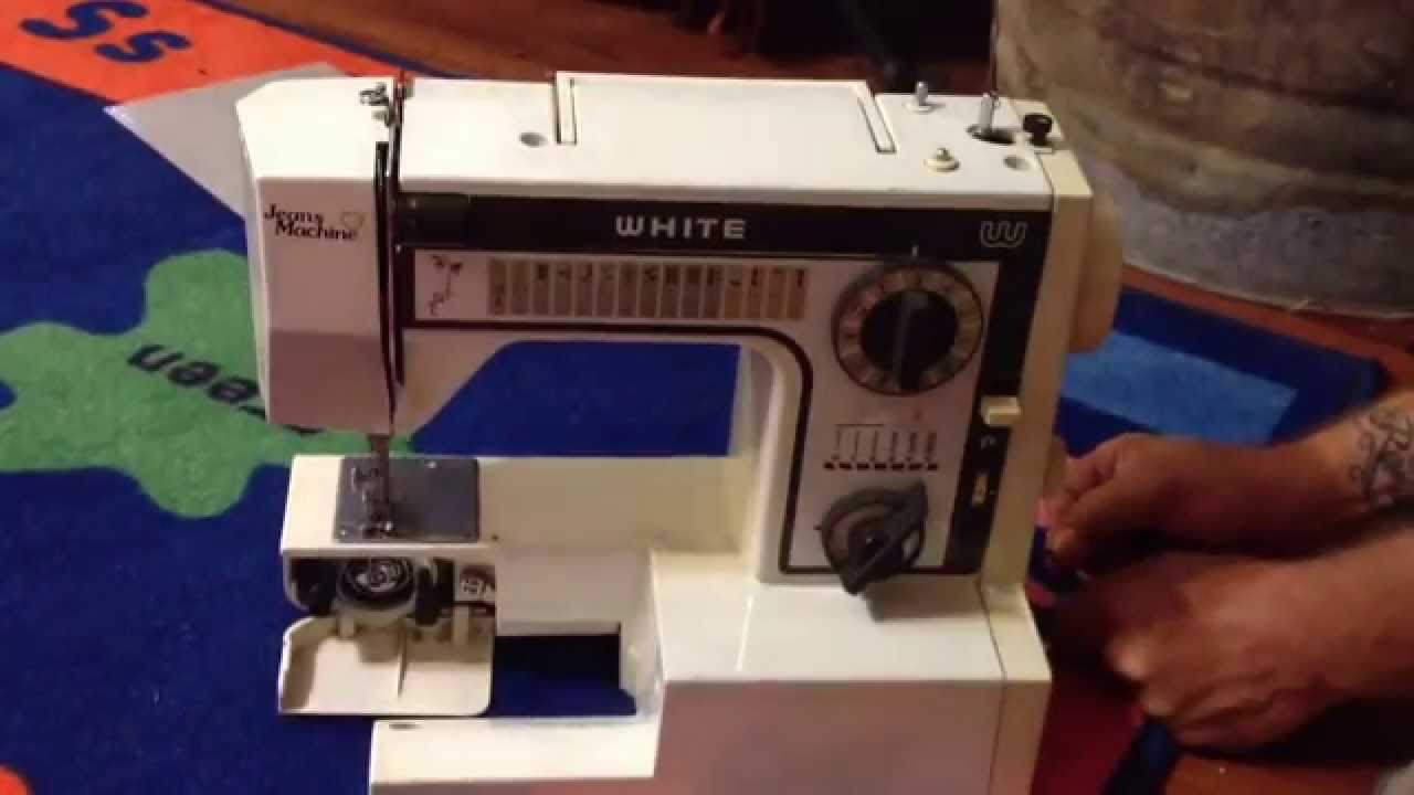 white jeans machine sewing machine model 1099 manual