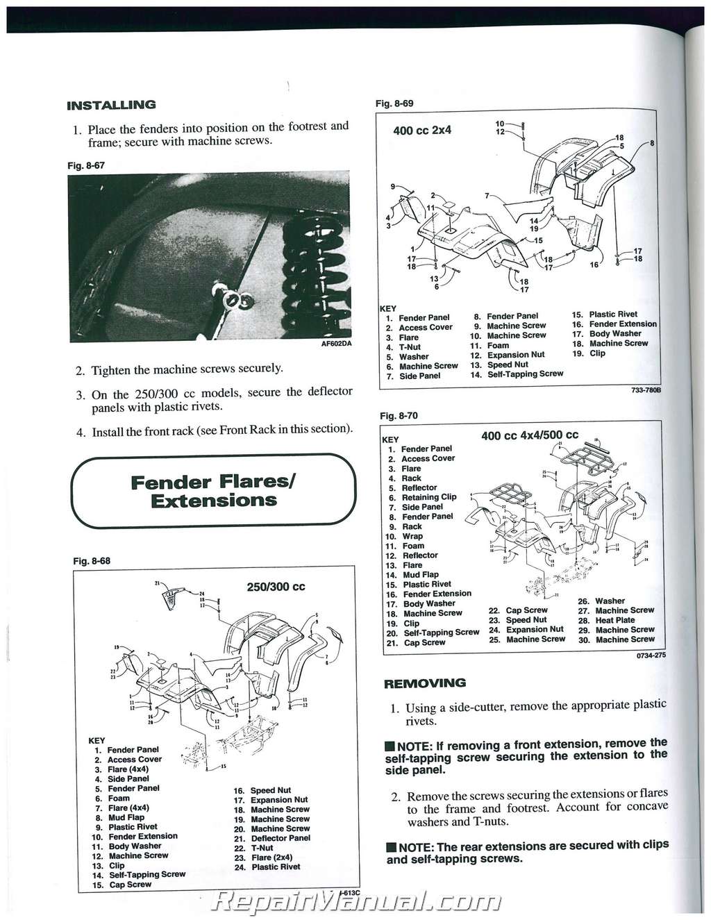 1999 arctic cat 500 atv service manual
