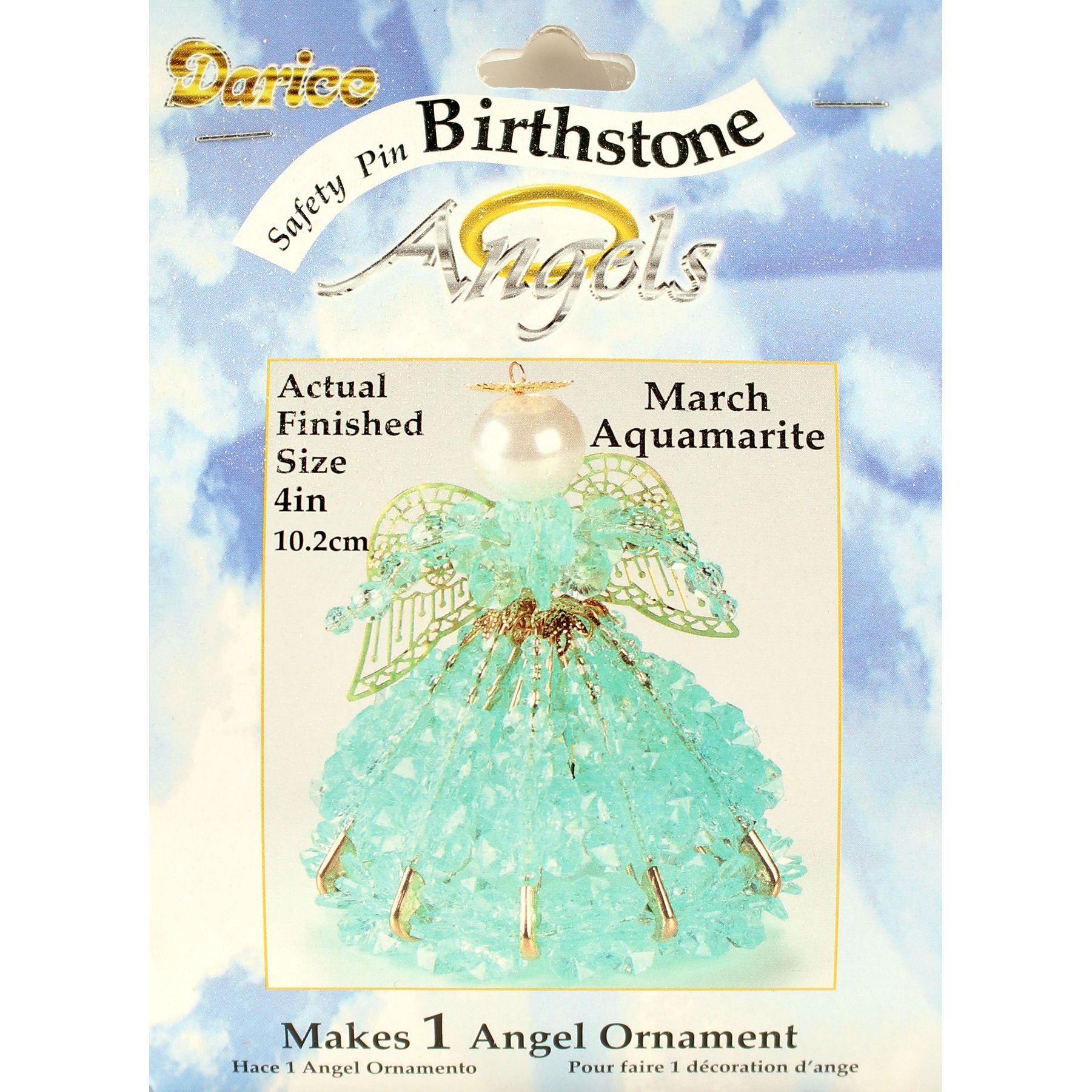 safety pin birthstone angels instructions