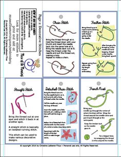 hand embroidery stitch guide pdf