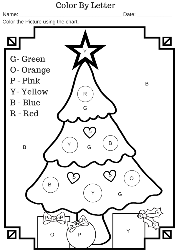 color coded christmas tree instructions