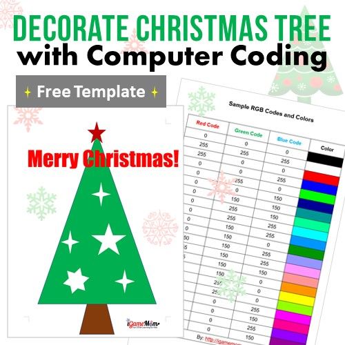 color coded christmas tree instructions