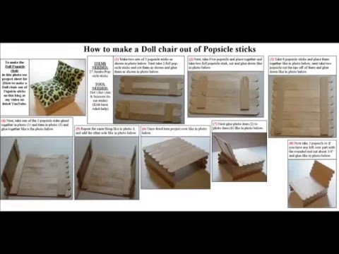 how to make miniature furniture out of popsicle sticks
