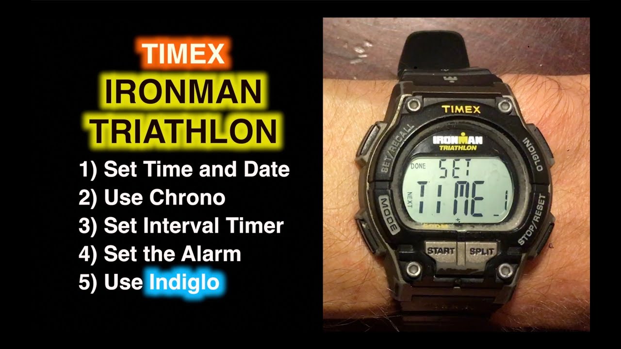 how to set date on timex indiglo watch