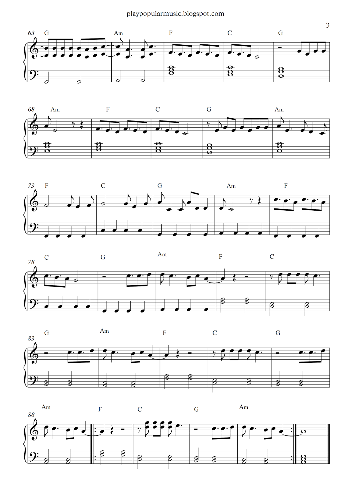 i don t need a roof sheet music pdf