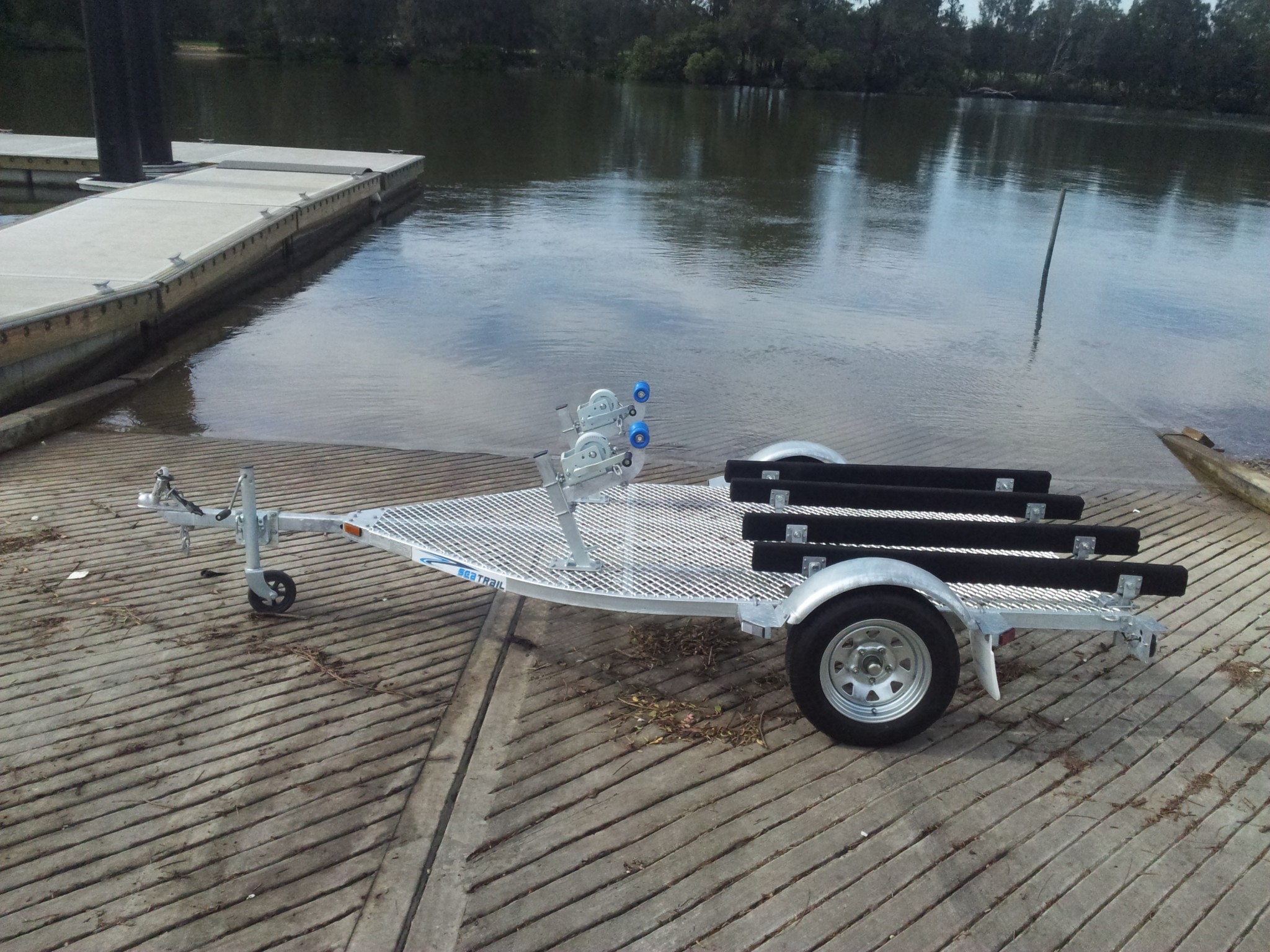 how to build a stand up jet ski trailer