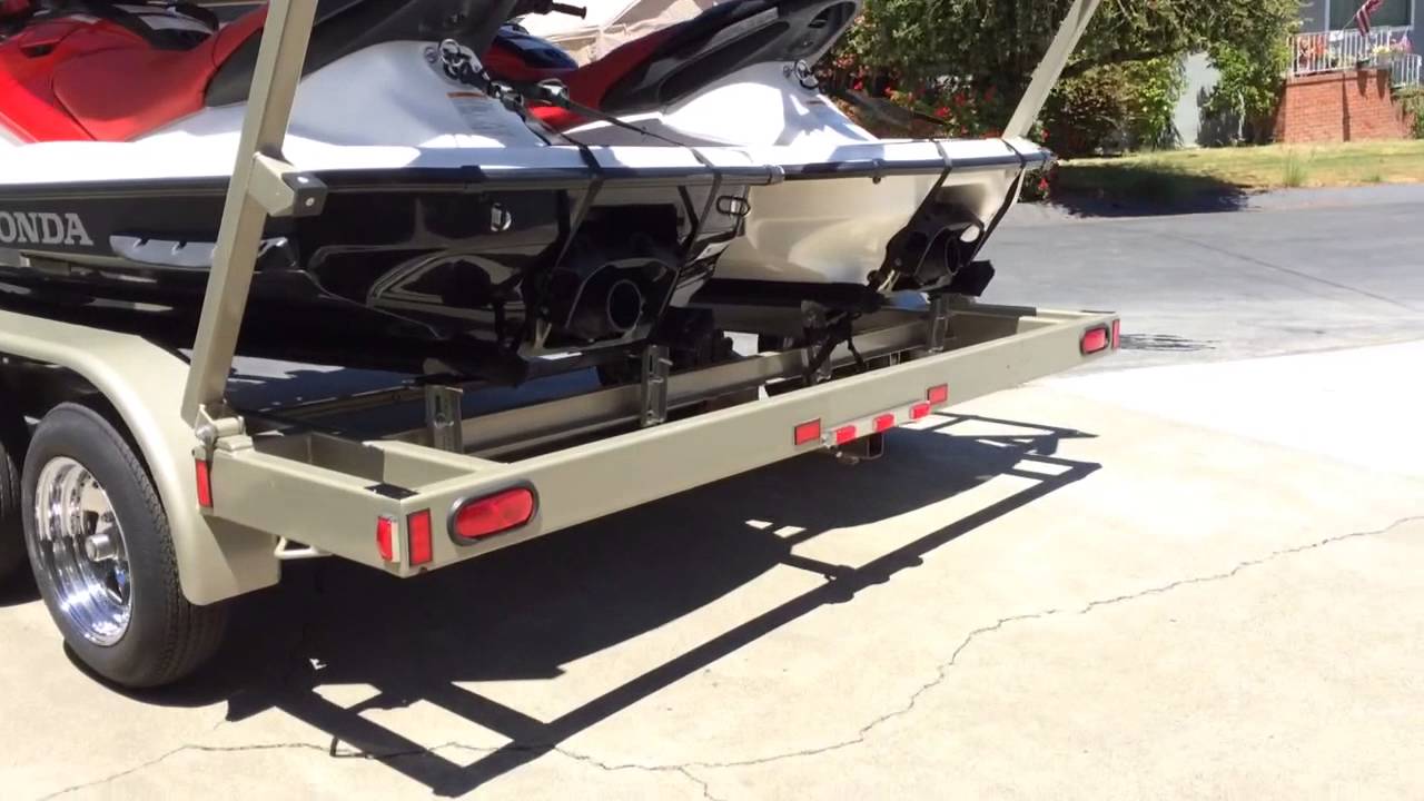 how to build a stand up jet ski trailer