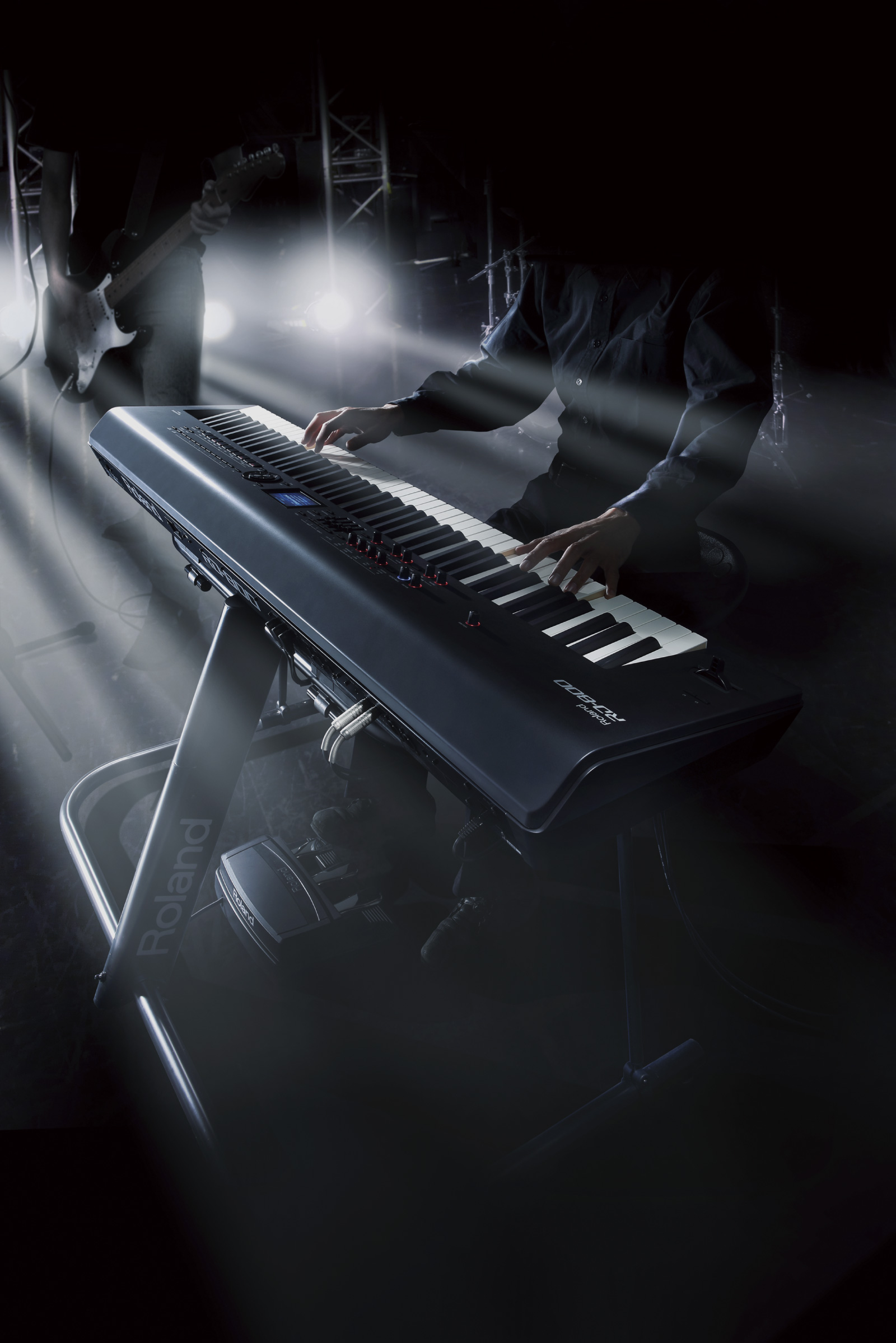 how to connect roland rd800 stage piano to bluetooth